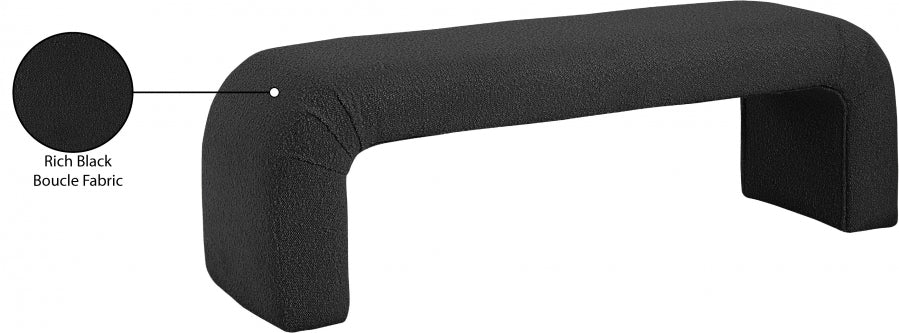 Curvy Fabric Bench