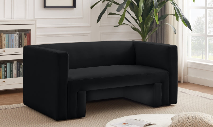 Lux Helson Velvet Loveseat