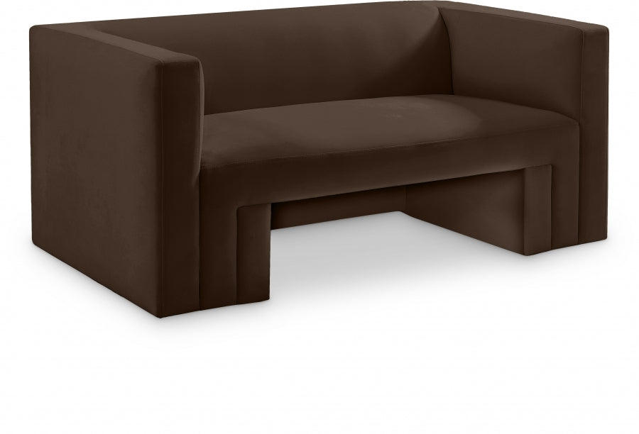 Lux Helson Velvet Loveseat