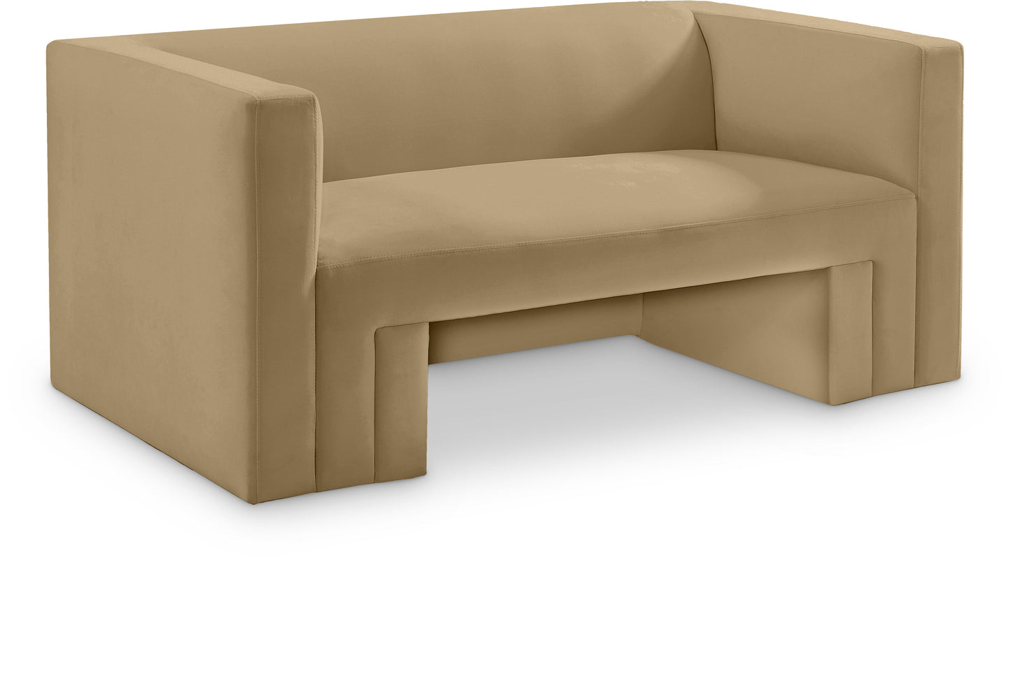 Lux Helson Velvet Loveseat