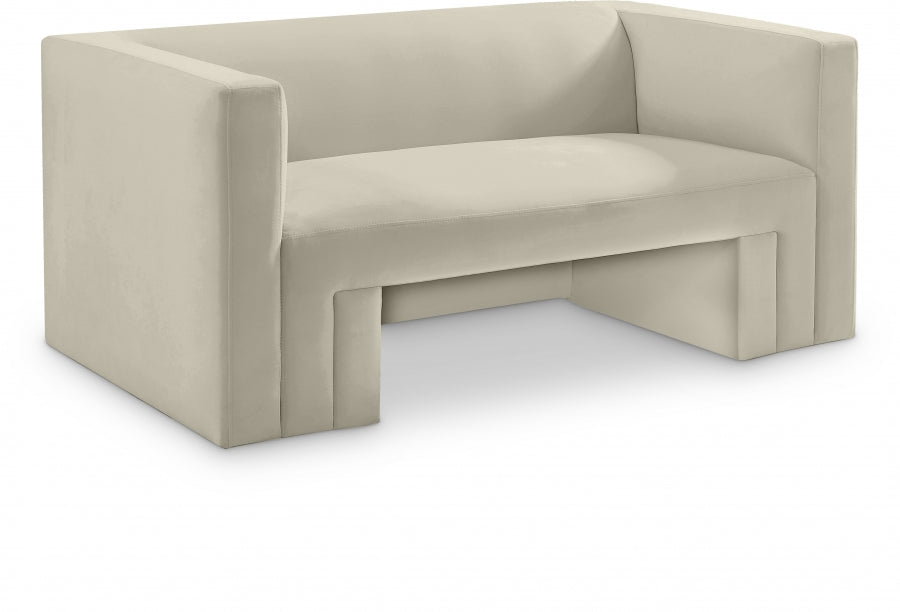 Lux Helson Velvet Loveseat