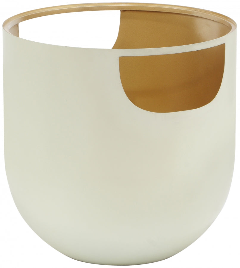 Half Egg Gold End Table