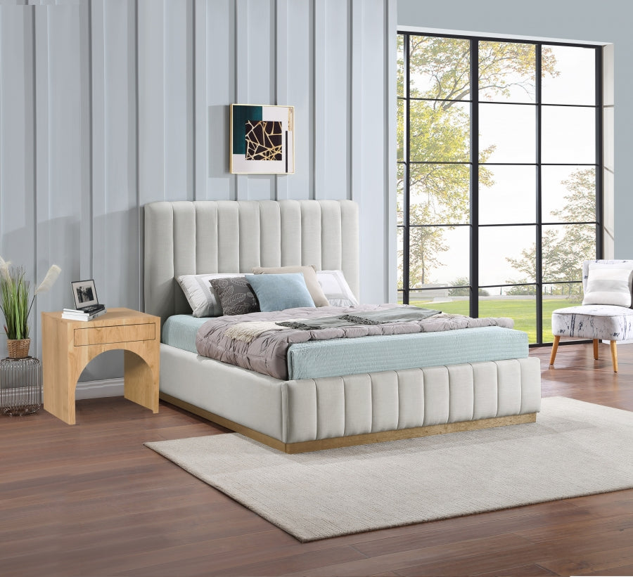Lux Lucille Natural Linen Bed