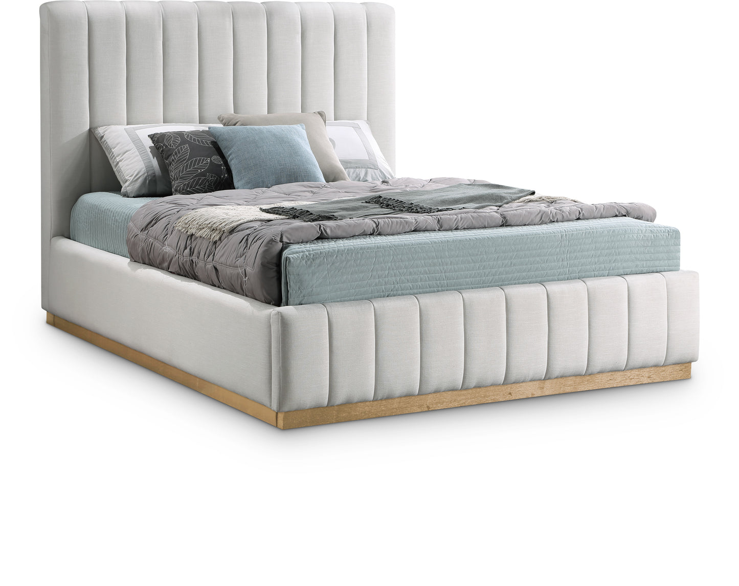 Lux Lucille Natural Linen Bed