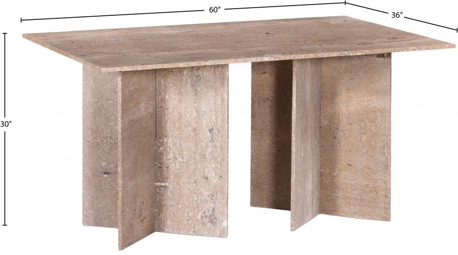 Jade Travertine Dining Table