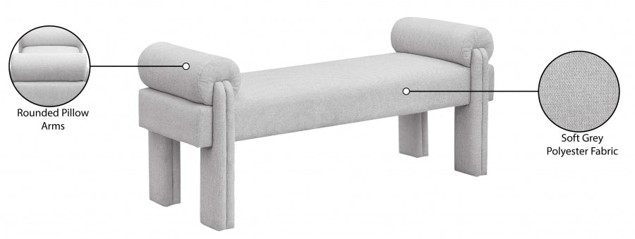 Lux Stefanie Fabric Bench