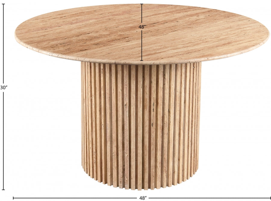 Garnet 2.0 Travertine Dining Table