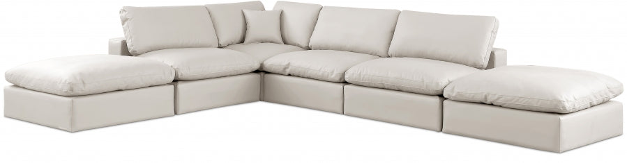 Modular Faux Leather Sectional