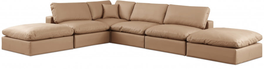 Modular Faux Leather Sectional