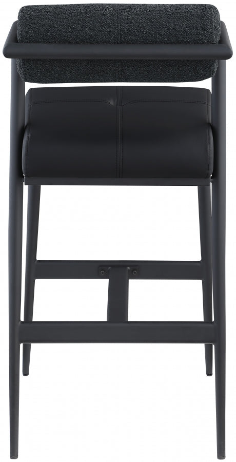 Sphere Back Fabric Faux Leather Bar / Counter Stools Set of 2