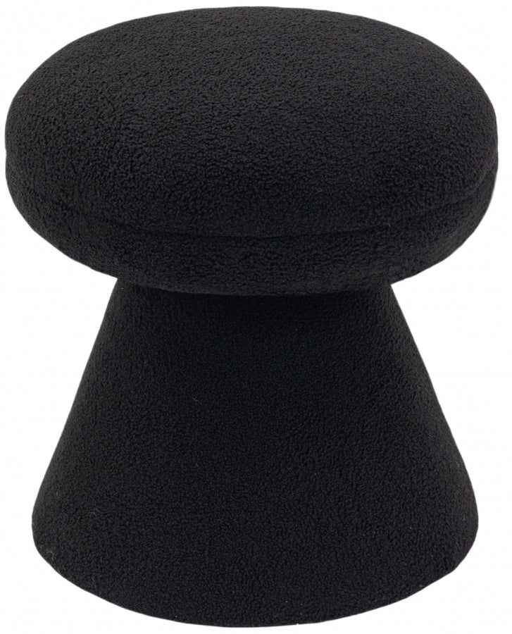 Drummer Faux Teddy Ottoman