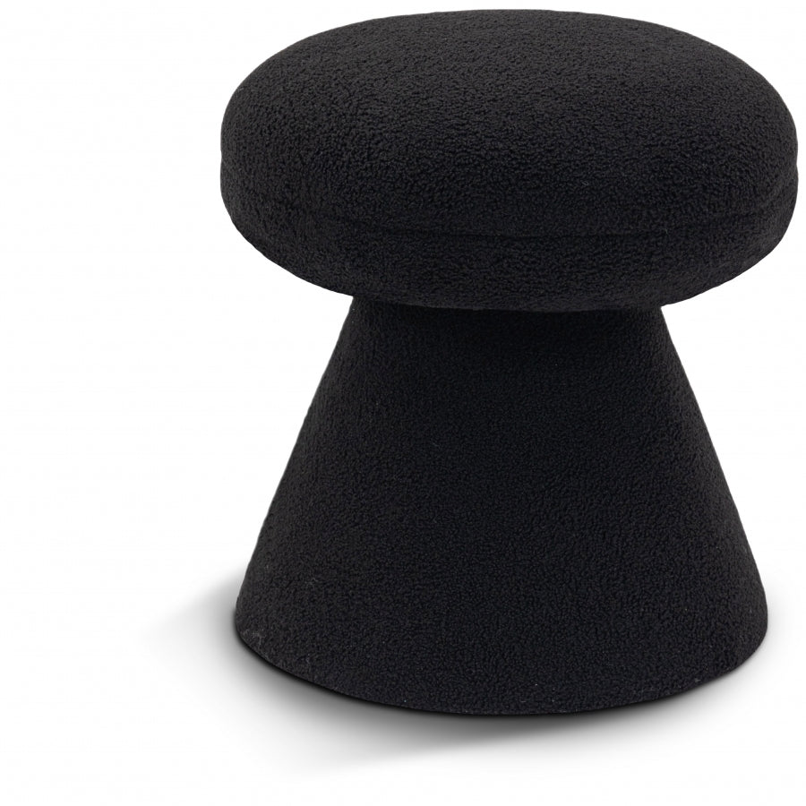 Drummer Faux Teddy Ottoman