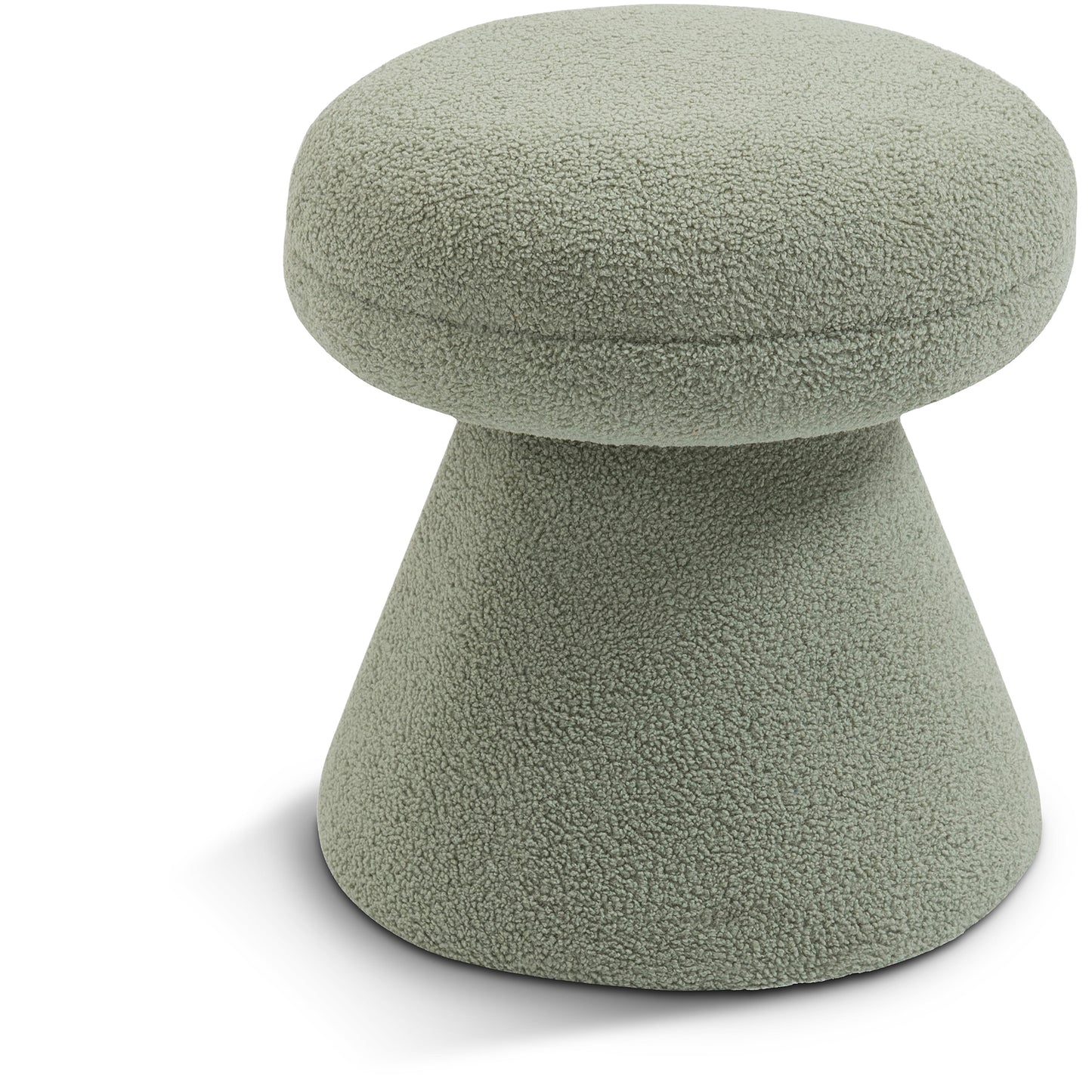 Drummer Faux Teddy Ottoman
