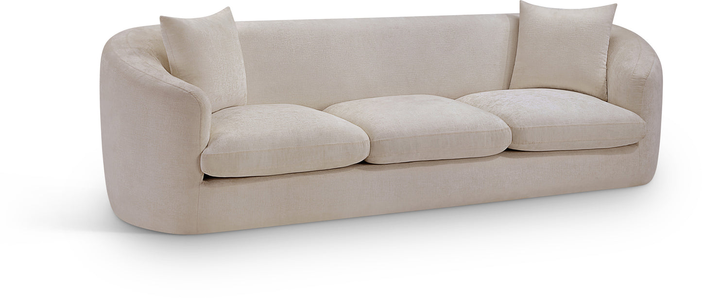 lavish Chenille Fabric Upholstered Sofa