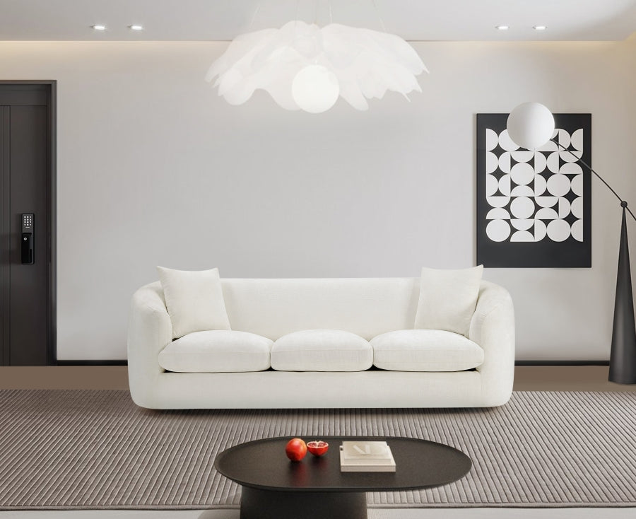 lavish Chenille Fabric Upholstered Sofa