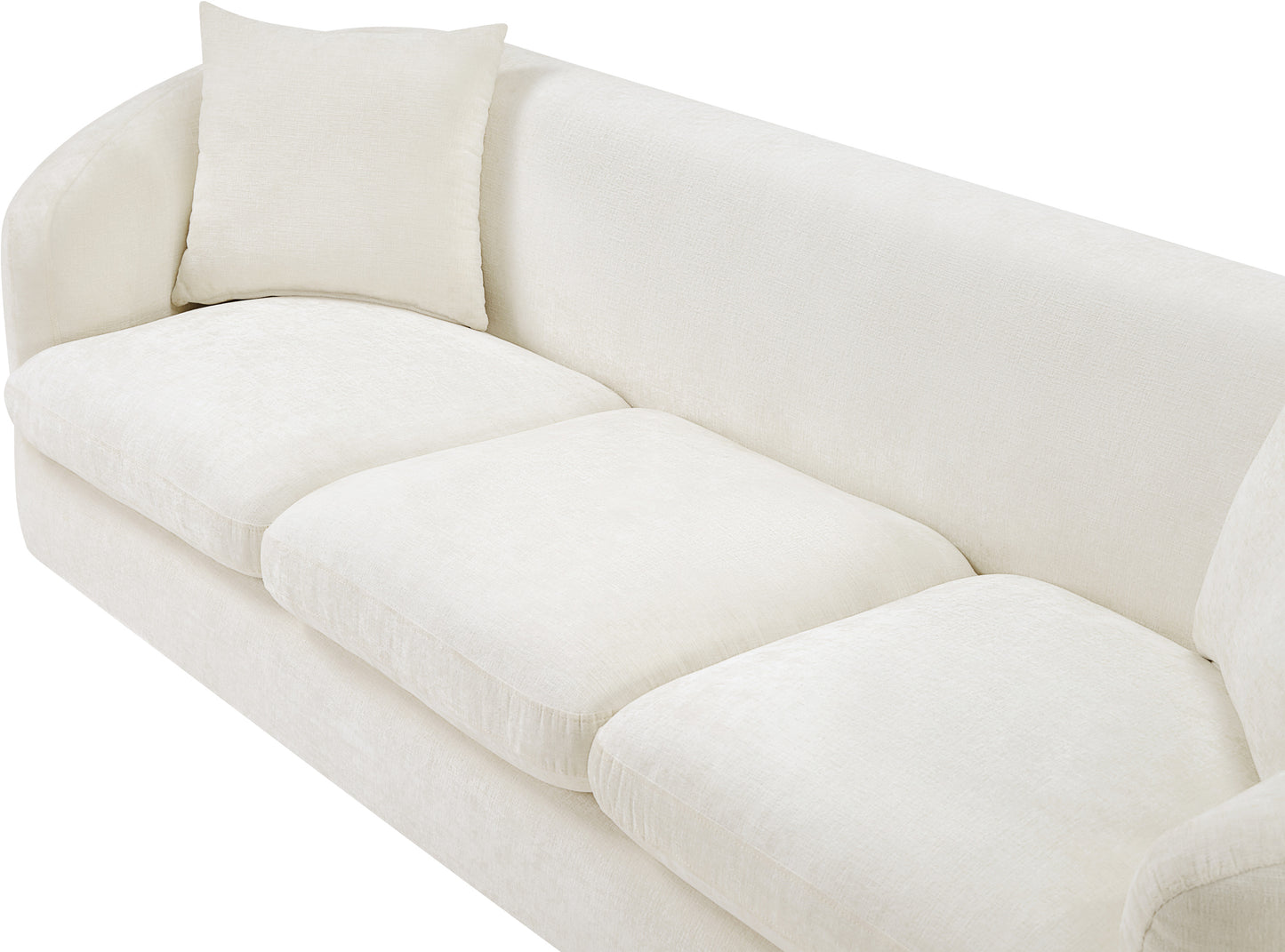 lavish Chenille Fabric Upholstered Sofa