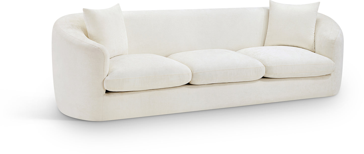 lavish Chenille Fabric Upholstered Sofa