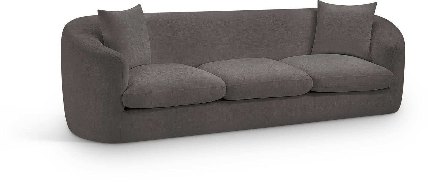 lavish Chenille Fabric Upholstered Sofa