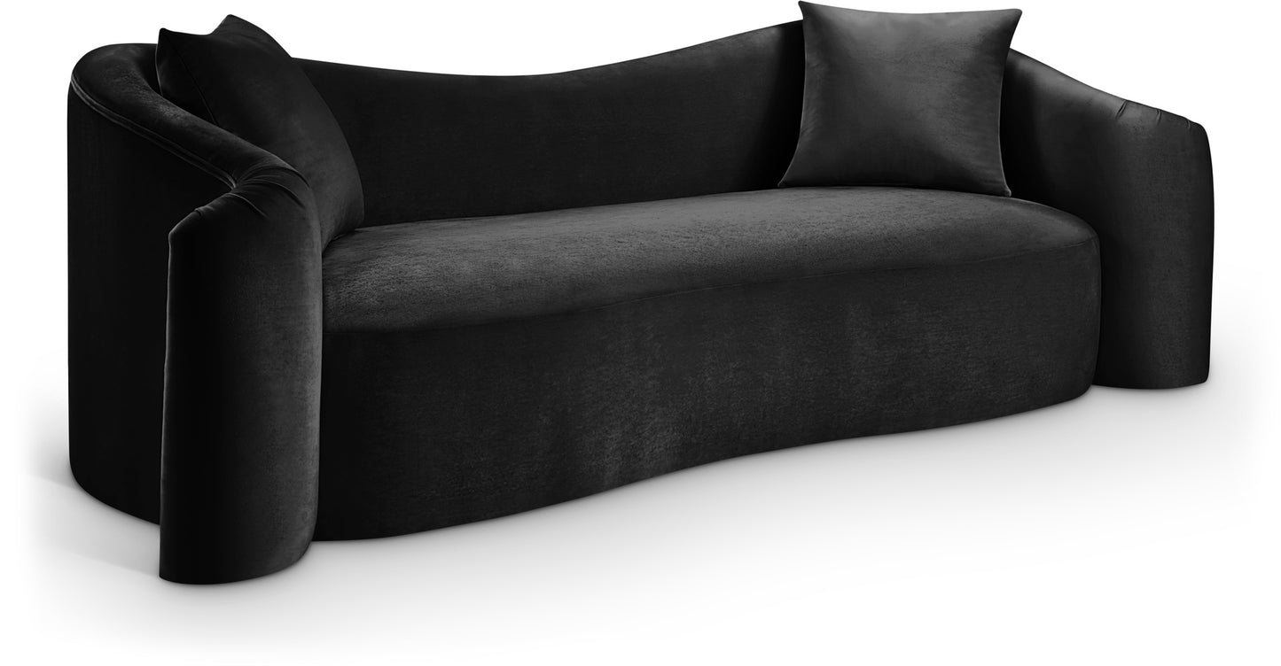 Rose Velvet Upholstered Sofa