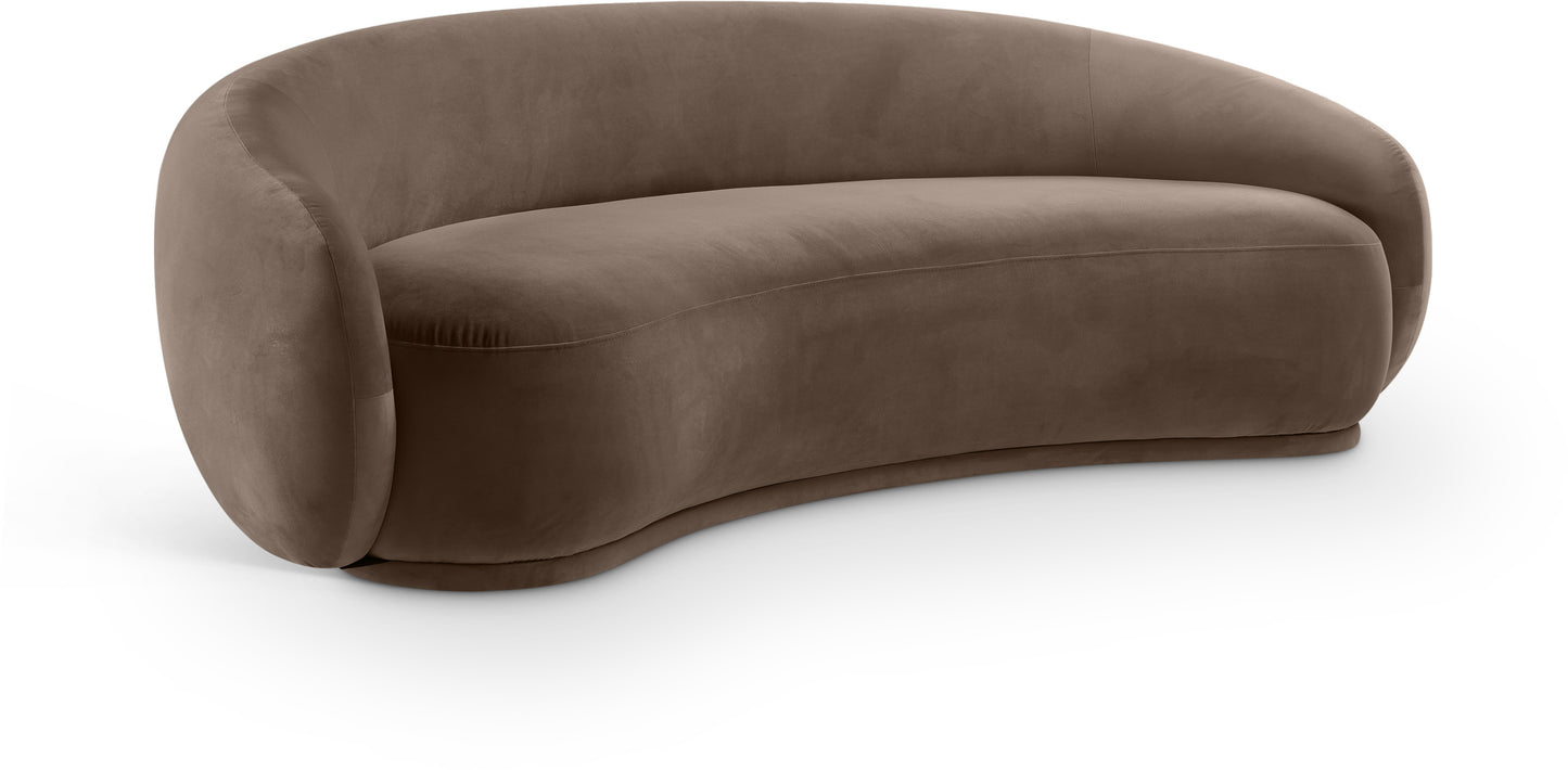 seline Velvet Upholstered Sofa