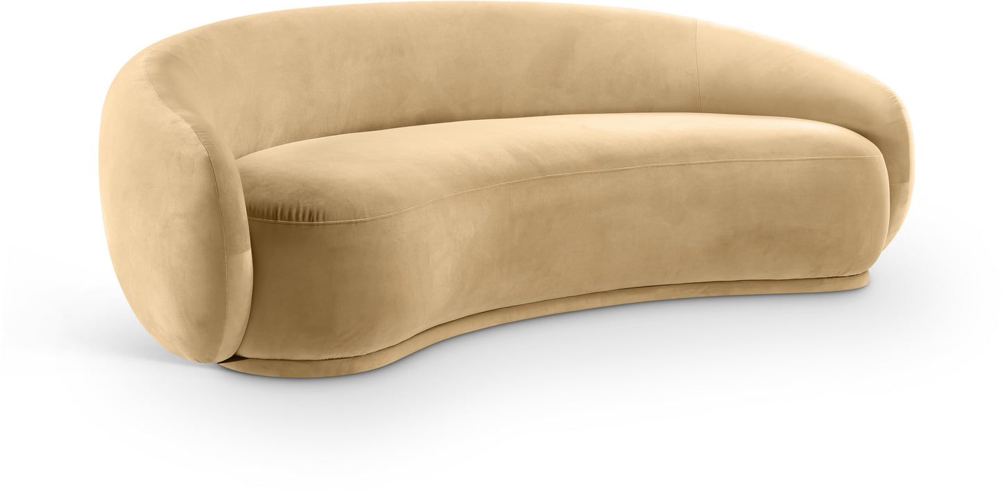 seline Velvet Upholstered Sofa