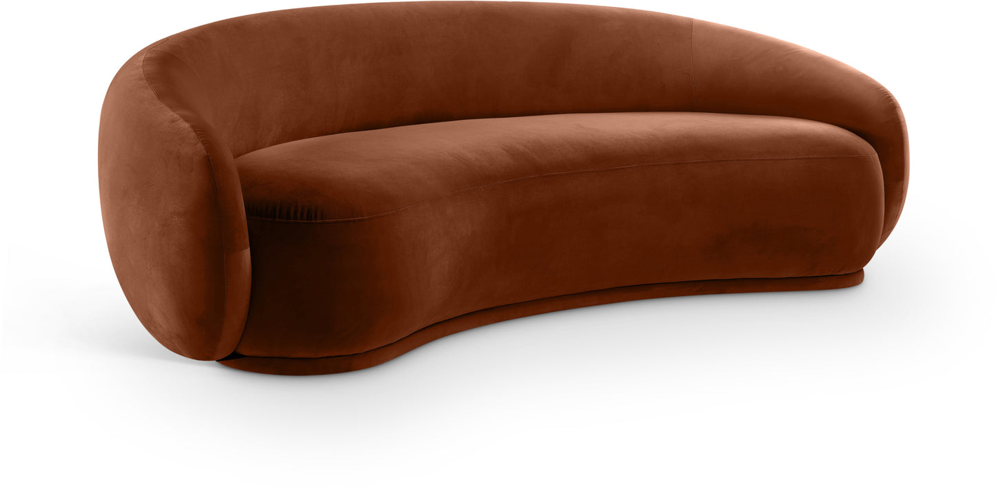 seline Velvet Upholstered Sofa