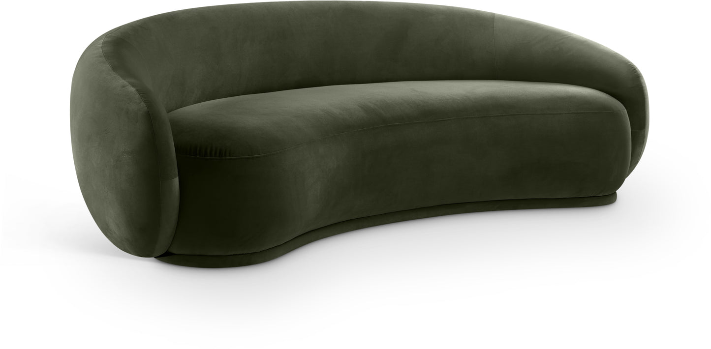 seline Velvet Upholstered Sofa