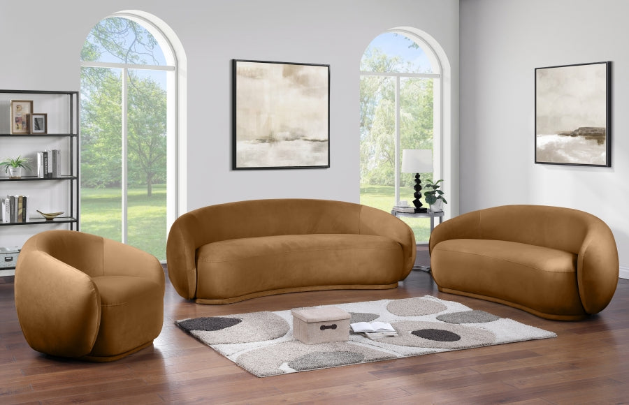 seline Velvet Upholstered Sofa