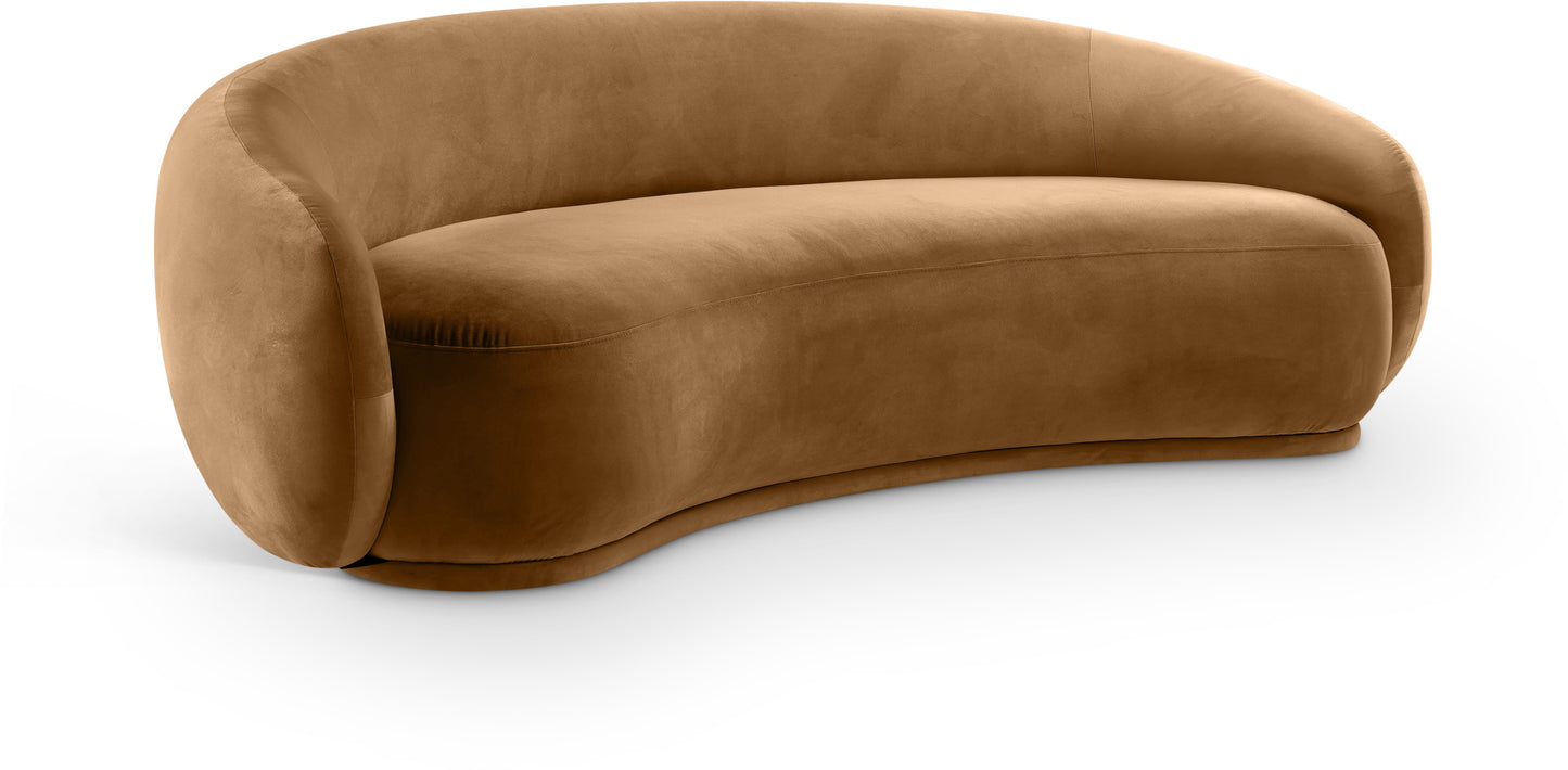 seline Velvet Upholstered Sofa