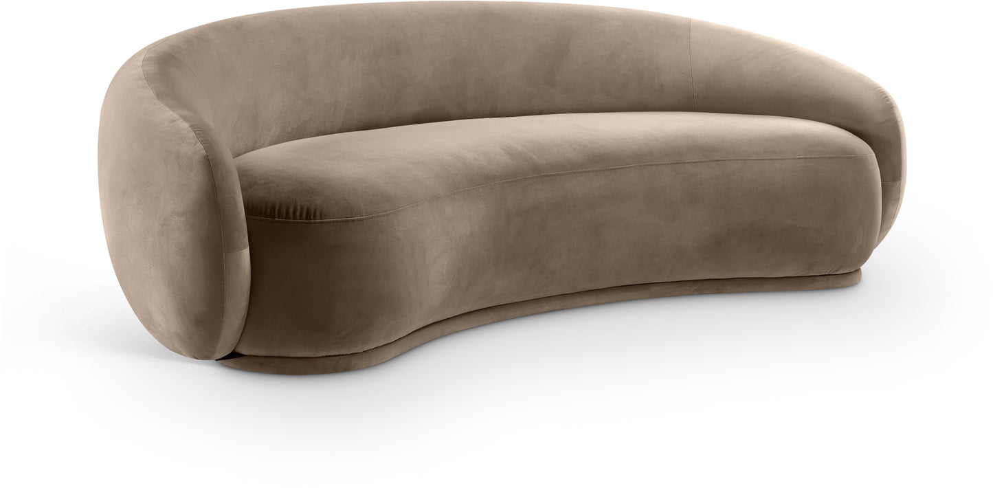 seline Velvet Upholstered Sofa