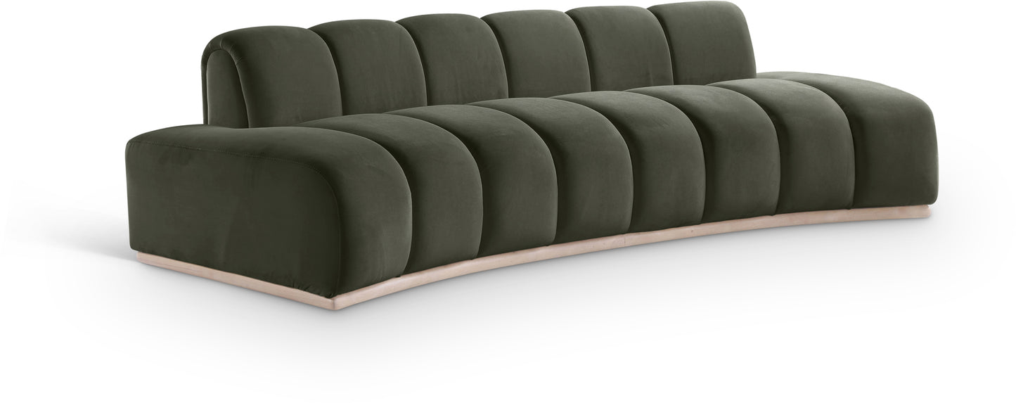 Velvet Upholstered Sofa