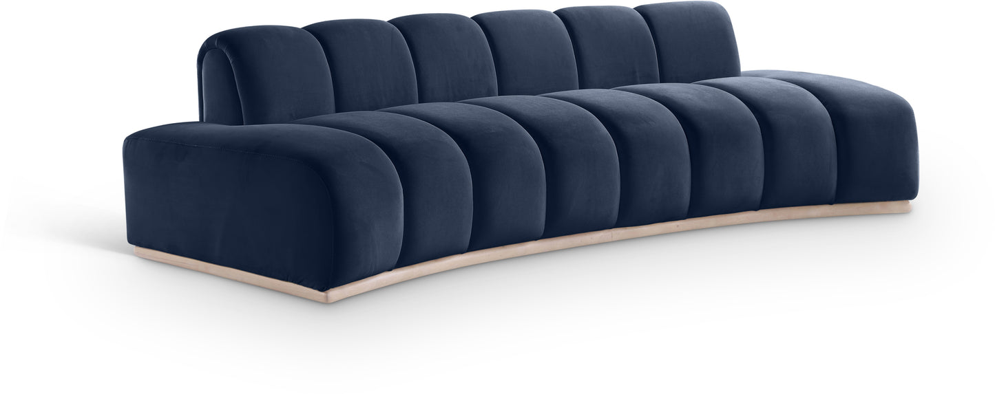 Velvet Upholstered Sofa