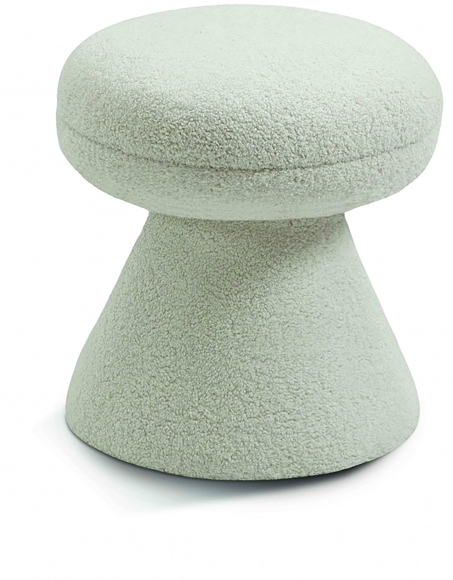 Drummer Faux Teddy Ottoman