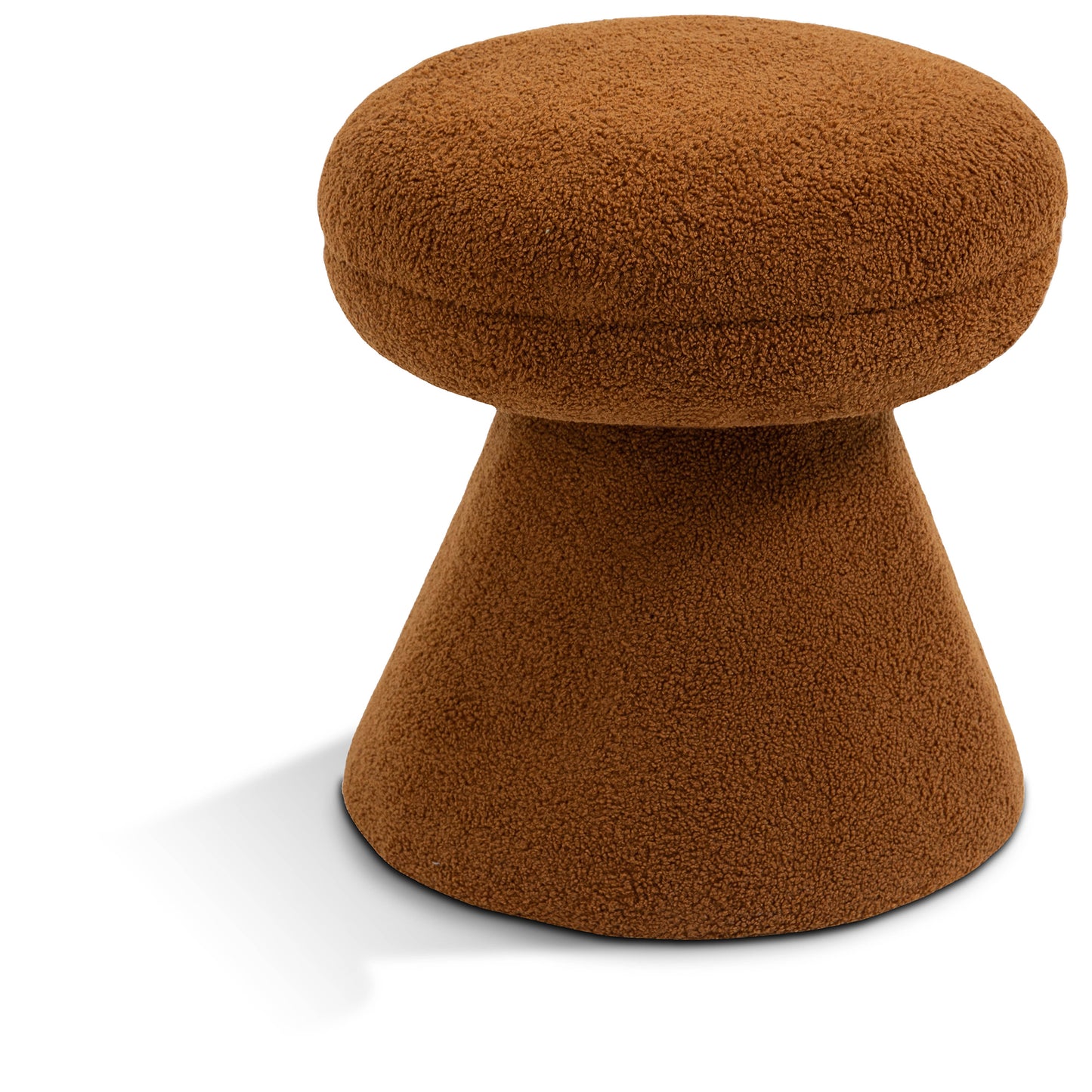 Drummer Faux Teddy Ottoman