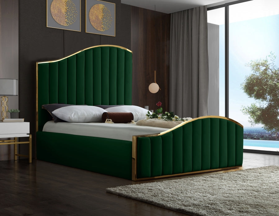 J Velvet Upholstered Bed