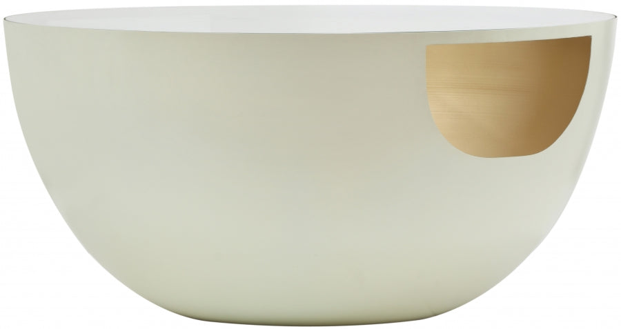 Half Egg Gold Coffee Table