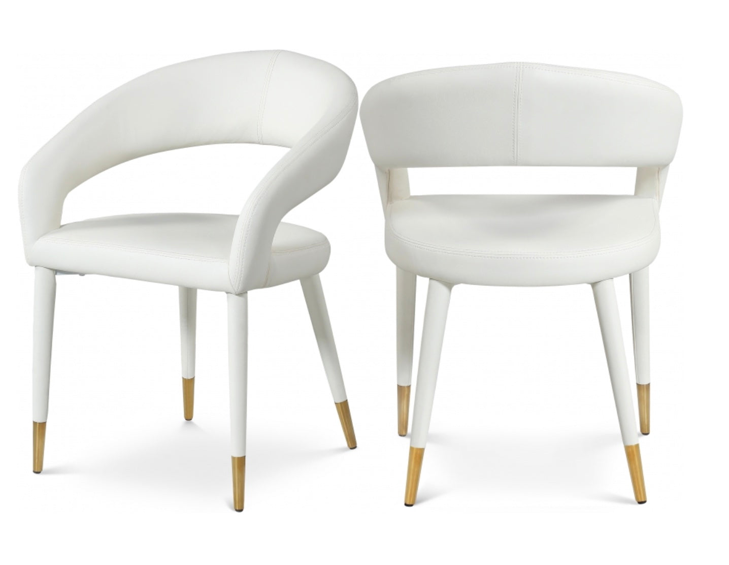 Beyonce Faux Leather Dining Chair Set of 2