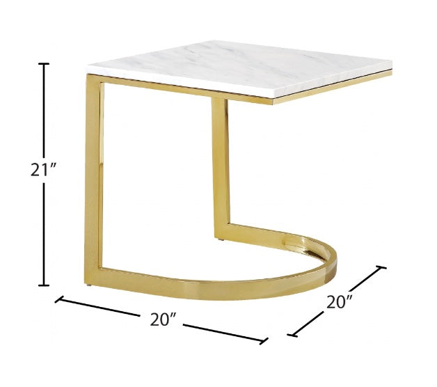 London Gold End Table