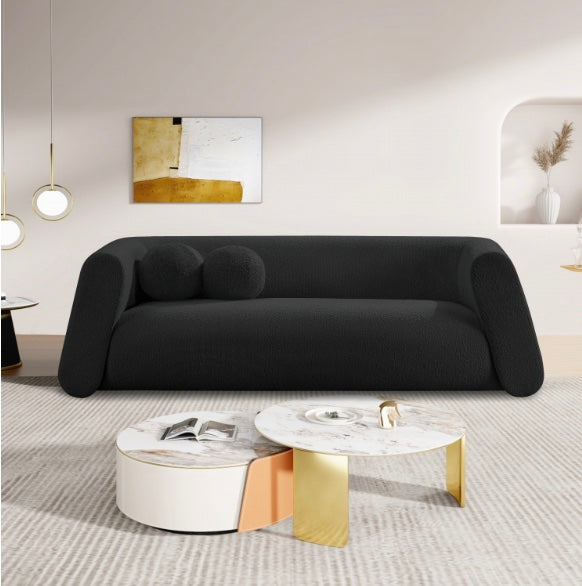 Abby Boucle Fabric Sofa
