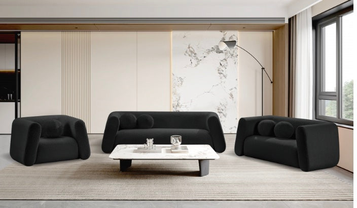 Abby Boucle Fabric Sofa