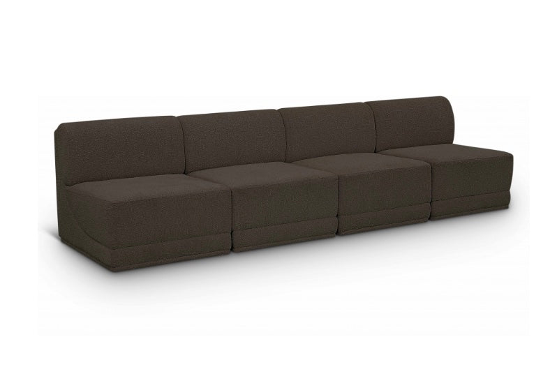 Omen Boucle Fabric Sofa- 4 Seat