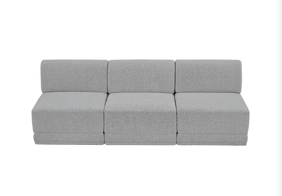 Omen Boucle Fabric Sofa- 3 Seat