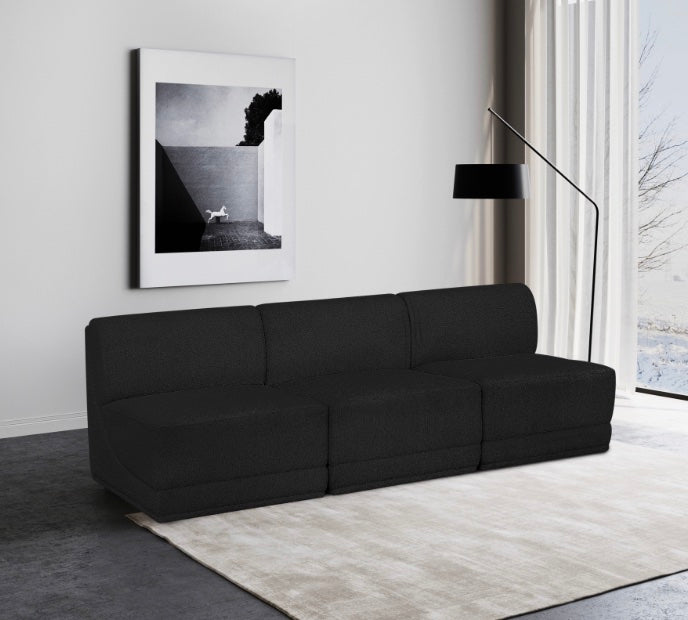 Omen Boucle Fabric Sofa- 3 Seat
