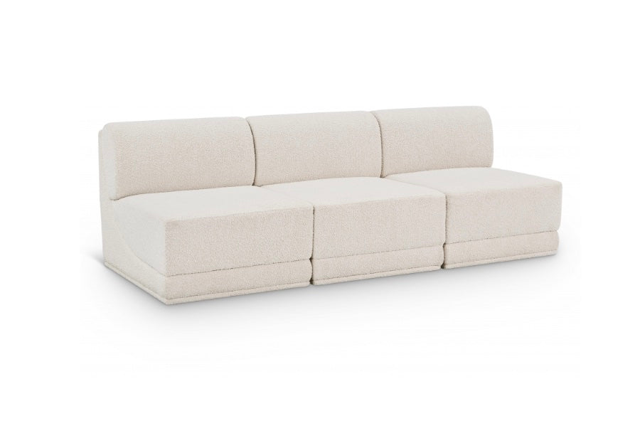 Omen Boucle Fabric Sofa- 3 Seat