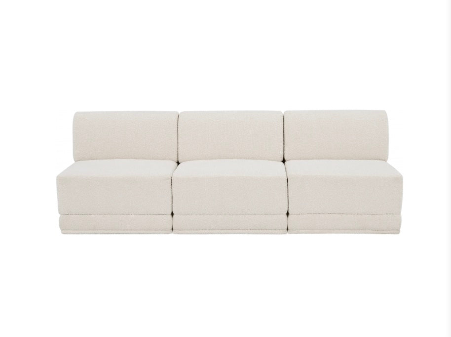 Omen Boucle Fabric Sofa- 3 Seat