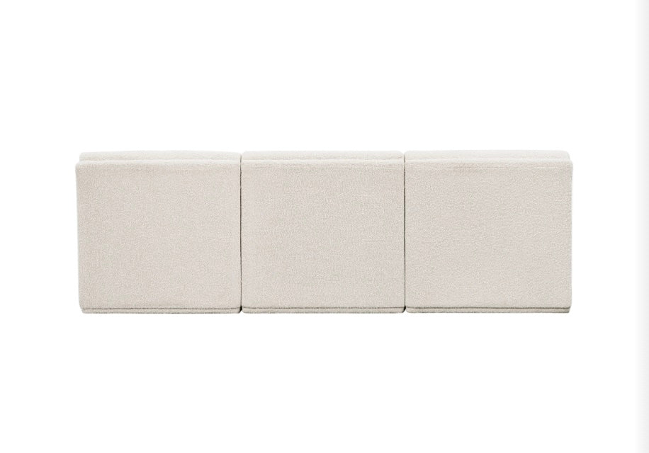 Omen Boucle Fabric Sofa- 3 Seat