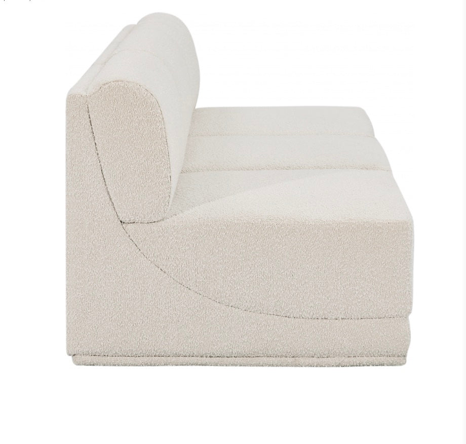 Omen Boucle Fabric Sofa- 3 Seat