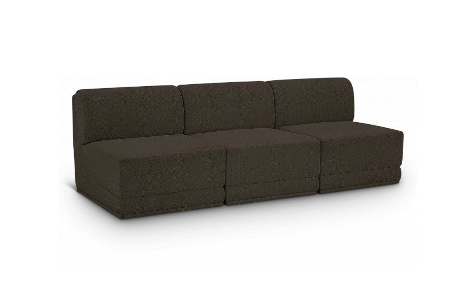 Omen Boucle Fabric Sofa- 3 Seat