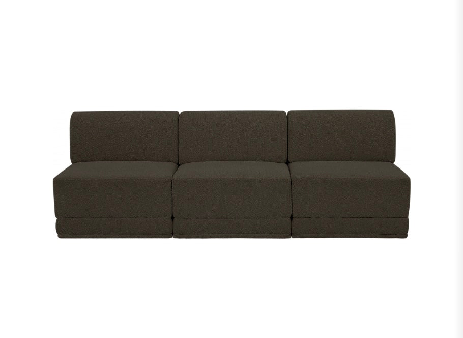 Omen Boucle Fabric Sofa- 3 Seat