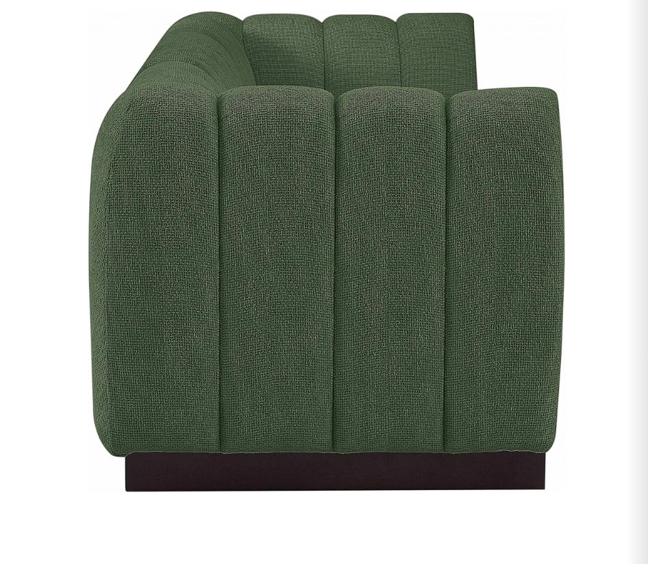 London Chenille Fabric Sofa with Arms- 3 Seat